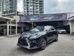 Recon 2018 Lexus RX300 2.0 F Sport SUV (4WD) Wireless Charger, Red Leather Interior, Panoramic Roof, Head Up Display - Cars for sale