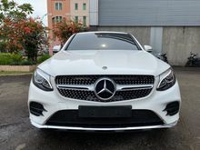 HARGA MURAH MERCEDES BENZ GLC300 COUPE AMG 2019 WHITE ON BLACK