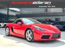 2021 Porsche 718 2.0 Boxster Convertible PASM,Sport Chrono,Sport Exhaust,Reverse Camera,Parking Sensor,Cruise Control,BOSE,Auto Dim Mirrors,18 Rims