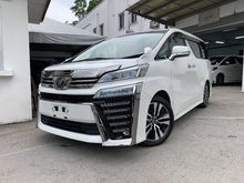 2018 Toyota Vellfire Z G Edition ZG 2.5 MPV**SUNROOF**3 LED**SHOWROOM CONDITION**PREMIUM WARRANTY**