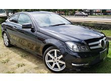 2014 MERCEDES BENZ C180 COUPE 1.8 CGI AMG FACELIFT JAPAN SPEC SELLING PRICE ( RM 139,000.00 NEGO ) CAR BODY - BLACK COLOR ( 4289 )