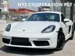 Recon 2019 Porsche 718 2.0 Cayman Coupe Turbo PDK Unregistered Top Speed 274 Km/h 2.0 Turbo Engine 7 Speed PDK Paddle Shift 20 Inch Wheel Full Leather S