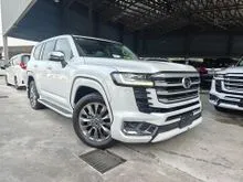 2024 Toyota Land Cruiser 3.4 ZX Petrol Grade 5A  Sun Roof JBL 4Cam360view CoolBox HUD RDL Rear Entertaiment Beige Leather P/Boot Modelistakit Unreg..