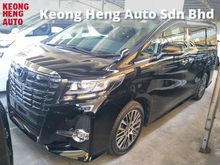 2017 Toyota Alphard 2.5 SC SUNROOF MOONROF 360 SURROUND CAMERA MEMORY ELECTRIC SEATS POWER BOOT POWER DOOR DVD PLAYER WITH REAR MONITOR