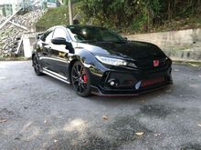 2017 K20C1 6 SPEED MANUAL 320HP FORGED INTERCOOLER MILLTEK EXHAUST INJEN INTAKE Honda Civic 2.0 Type R FK8R UNREG