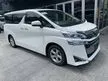 Recon 2019 Toyota Vellfire 2.5 8 SEATER 2PDOOR SUNROOF MOONROOF, PRE CRASH SYSTEM, LANE ASSIAT - Cars for sale