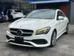 Recon 2018 Mercedes-Benz CLA180 1.6 AMG Coupe / Free warranty / Free tinted / Free Full tank / Polish - Cars for sale