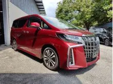 Red last Offer 2021 Toyota Alphard 2.5 SC DIM BSM Special deal UNREG