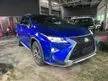 Recon 2018 Lexus RX300 2.0 F Sport Mega Spec ** RED LEATHER / PANORAMIC ROOF / HEAD UP DISPLAY / 3 LED HEADLAMP/ P/BOOT ** FREE 5 YEAR WARRANTY ** OFFER - Cars for sale