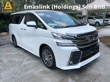 2016 Toyota Vellfire 2.5 ZG Pilot 7seats 360view PowerBoot Keyless Push Start 7G