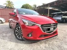 2016 Mazda 2 1.5 SKYACTIV-G (LED Headlight with DRL) , SPORT KITS , 1 YEAR WARRANTY , HEAD UP DISPLAY , LEATHER SEATS , MONTHYLY 590 ** 1 OWNER **
