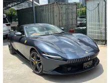 (615Hp,Mileage 5k)2021 Ferrari Roma 3.9 Coupe Brown Leather Seat 2022 Low Mileage Carbon Package