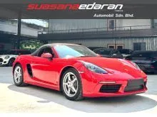 2021 Porsche 718 2.0 Boxster Convertible 14 Ways Power+Memory Seats,PDLS Plus With LED Headlamp,PASM,Sport Chrono,Sport Exhaust,Bose Sound System