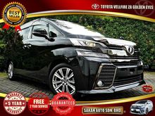 2017 Toyota Vellfire 2.5 Z Golden Eyes MPV **PRICE Included SST**CLEARANCE SALES**2 POWER DOOR**POWER BOOT**UNREG**JAPAN SPEC