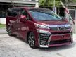 Recon 2020 Toyota Vellfire 2.5 ZG Unreg Maroon Color