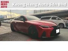 2023 Lexus IS 300 2.0 F Sport Mode Black 3 Sedan (A) REG NOV 2024, JAPAN SPEC, 1 CAREFUL OWNER, L/MIL - 27K KM, 360 CAMERA, FREE 2 YEARS CAR WARRANTY