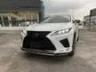 Recon 2020 Lexus RX300 2.0 F Sport SUV #Red Seat, Panoramic Roof, 360 Camera, HUD, BSM, Apple Car Play - Cars for sale