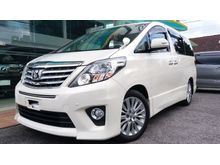 2013 UNREG Toyota Alphard 2.4 S NFL S 7S WOOD STEERING 2PDR BKITS RCAMERA