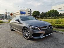 2017 Mercedes-Benz C300 AMG COUPE PREMIUM PLUS* EXCELLENT CONDITION* HIGHEST GRADE CAR* C200 C250 CLA45 C63 A250 A45 M3 M4