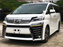 2018 Toyota Vellfire 2.5 ZG MPV -FREE 5 YEARS WARRANTY & V-KOOL TINTED- ALPINE PLAYER & ROOF MONITOR /PRE-CRASH /POWER BOOT