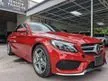 Recon 2018 Mercedes-Benz C180 1.6 AMG Sedan Japan Import, Red Metallic Limited, Orignal Mileage, Unregistered - Cars for sale