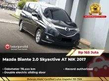 2017 Mazda Biante 2.0 SKYACTIV-G MPV AT Hitam NIK 2017 [ GARANSI 5TH ]