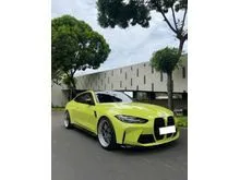 2023 BMW M4 3.0 Competition Coupe M Series 4 PPF XPEL. AKRAPOVIC. iDrive8. Sao Paulo Yellow On Yas Marina Blue / Black. HARGA BEST DEAL NEGOTIABLE YA