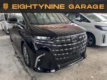 2025 Toyota Alphard 2.5 Z MPV ** MILEAGE 6KM ONLY ** WITH SIDE STEP ** BSM HUD DIM LOADED ** WITH SUNROOF ** GRADE SA HIGHEST GRADE **