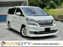 2014 Toyota Vellfire 3.5 V L Edition MPV COME WITH COOL BOX HOME THEATHER POWER BOOT SUNROOF SEAT HEATER PILOT SEAT