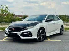 2019 Honda Civic 1.5 TC-P Sedan - FULL SET BODYKIT WITH SPOILER / FULL LEATHER / 1 CAREFULLY OWNER / SPORT MODE / WARRANTY / ACCIDENT FREE  / TINTED