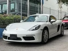 RECON 2022 Porsche 718 2.0 Cayman Coupe - JPN SPEC INTERIOR BLACK SPORT EXHAUST ACTIVE REAR SPOILER PDLS SEMI ELECTRIC HALF LEATHER SEAT