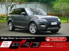 2014 Land Rover Range Rover Sport 3.0 Autobiography SUV Grey on Black Odo 21 Rb (HOT ITEMS) #Garasi Bloko