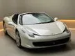 Recon 2014 Ferrari 458 Spider Convertible, USED CAR + LOW MILEAGE + IN GOOD CONDITION - Cars for sale