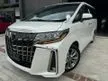 Recon 2021 Toyota Alphard 2.5 TYPE GOLD 3LED 7 SEATERS 4.5A UNREG