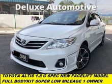 2014 Toyota Corolla Altis 1.8 G Sedan NEW FACELIFT MODEL FULL BODYKIT ONE OWNER LIKE NEW SUPER LOW MILEAGE