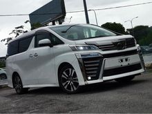 2019 Toyota Vellfire 2.5 ZG BRAND NEW MILEAGE JBL 4 CAM SUNROOF 5 YEARS WARRANTY
