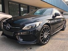 2017 Mercedes-Benz C300 2.0 Coupe AMG LINE PREMIUM PLUS NIGHT PACKAGE C200 C250