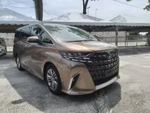 2023 Toyota Alphard 2.5 Z MPV,GRADE 4.5, MOONROOF,DIM,BSM,HEAD UP DISPLAY,2023 UNREGISTER