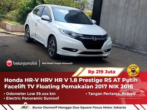 Jual Honda Hr-v SUV Automatic 2016 Bekas di Indonesia Harga Kredit