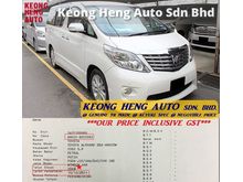 (ACTUAL YR MADE 2OO8)(GST INCLU)(REG 2O11)(1 OWNER)(LOW MILE)(TIPTOP)(KL CHERAS AREA) TOYOTA ALPHARD 2.4 S MPV