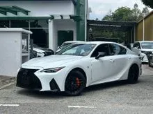 BLACK LEATHER SEAT 9K KM GRADE 5A 2021 Lexus IS 300 2.0 F Sport MODE BLACK SURROUND CAMERA BSM ELECTRICAL MEMORY VENTILATION SEAT ORANGE CALIPER IS300