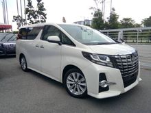2016 Toyota Alphard 2.5 G S Package MPV- THE CHEAPEST IN BDR BUKIT RAJA/SETIA ALAM/KLANG, SST TAX 50 PERCENT WAIVER STILL IN EFFECT- FMCO PROMO