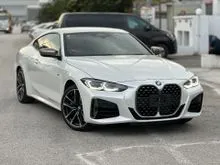 2022 BMW M440i 3.0 XDRIVE COUPE READY UNIT, LEATHER SPORT SEAT, HARMAN KARDON, HUD, SURROUND VIEW, POWER BOOT, APPLE CARPLAY, M Series BLUE CALIPER