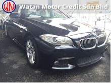 BMW 528i 2.0 cc M-SPORT TURBO,PRICE NO MORE GST,LUXURY INTERIOR,BUCKET SEAT,LEATHER,ORIGINAL M-SPORT BODYKIT N SPORT RIM,TRUE YEAR 12-UNREG,FREE GIFTS