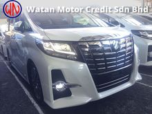 2016 Toyota Alphard 2.5 SC UNREG,PILOT SEAT,MEMORY SEAT,3 POWER DRS N BOOT,360 SURROUND CAMERA,XENON LAMP & ETC,FREE WARRANTY N GIFTS