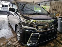 2016 Toyota Vellfire 2.5 ZG FULLYLOADED JBL 4CAMERA LEATHER UNREG
