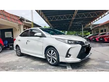 2021 Toyota Vios 1.5 G Sedan Jerung Facelift NCP151 Pearl White 55k mileage carking JomCheck Report Provided Extended Waranty 2027 TRD Bodykit