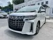 Recon 2020 Toyota Alphard 2.5 G S C Package MPV 33K KM ONLY SUNROOF 2 POWER DOOR POWER BOOT