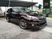 2013 TOYOTA WISH 1.8 S PACKAGE WITH PUSH START BUTTON, BODYKIT, PADDLE SHIFT