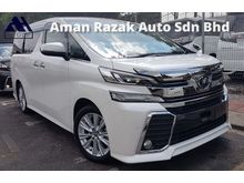 2016 Toyota Vellfire 2.5 Z Spec Sun Roof Pre Crash 2 Power Door 7 Seater Unregister for sale.
